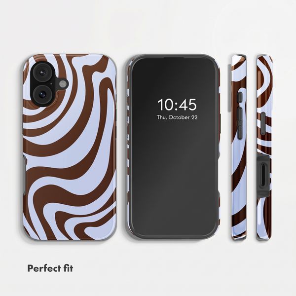 Selencia Vivid Back Cover with MagSafe Apple iPhone 16 - Dream Swirl Chocolate