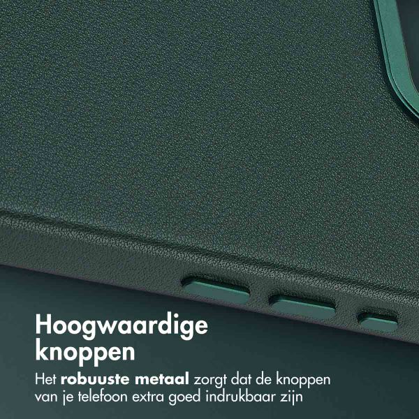 Accezz MagSafe Leather Backcover Apple iPhone 16e - Cedar Green