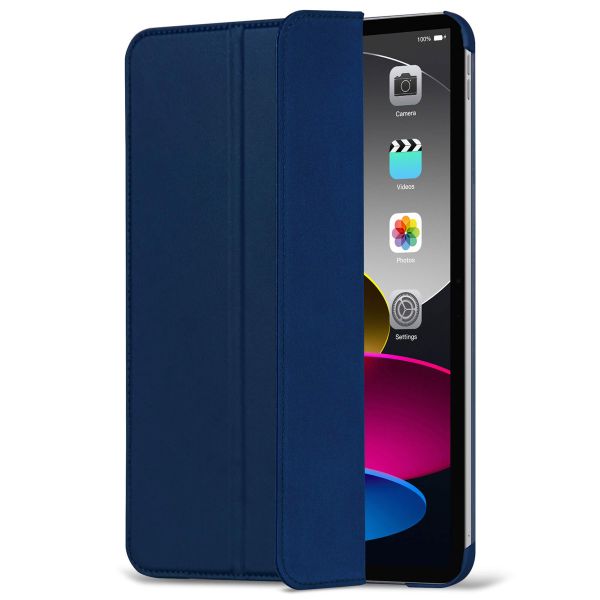 Decoded Textured Sillicon Slim Cover Apple iPad 11 (2025) 11 inch A16 / iPad 10 (2022) 10.9 inch - Navy Peony