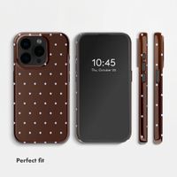Selencia Vivid Back Cover with MagSafe Apple iPhone 15 Pro - Happy Dots Chocolate