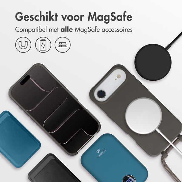 imoshion Color Backcover met afneembaar koord met MagSafe Apple iPhone Air - Black Coffee