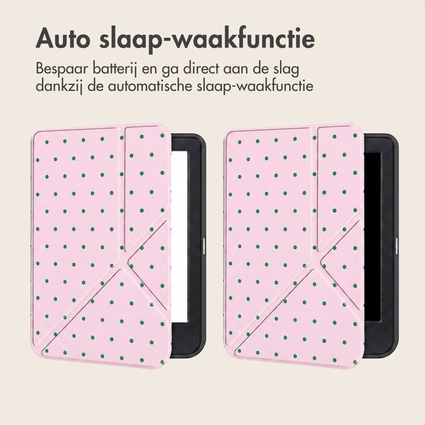 imoshion Design Vouwbare Bookcase Kobo Clara Colour / BW - Happy Dots