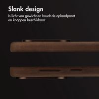 Accezz Vintage Leather Magsafe Backcover Samsung Galaxy S25 Edge - Rustic Brown