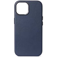 Decoded Leather Backcover MagSafe iPhone 15 - Navy