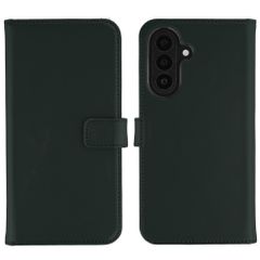 Selencia Echt Leren Bookcase Samsung Galaxy A27 (5G) - Groen