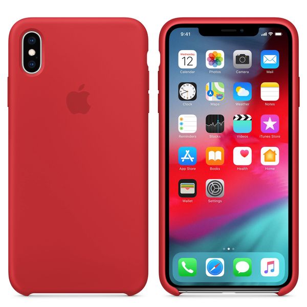 Apple Silicone Backcover Apple iPhone Xs Max - Red
