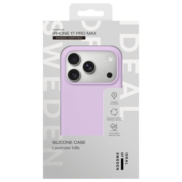 iDeal of Sweden Silicone Case met MagSafe Apple iPhone 17 Pro Max - Lavender Milk