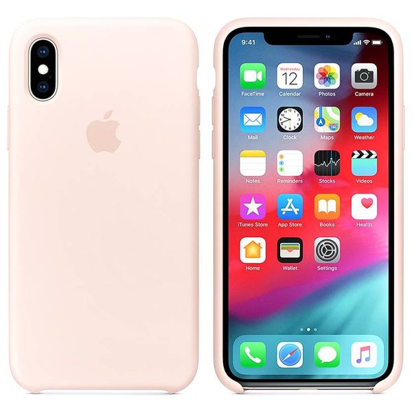 Apple Silicone Backcover Apple iPhone Xs / X - Pink Sand