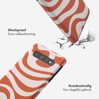 Selencia Vivid Tough Backcover Samsung Galaxy S10 - Dream Swirl Orange