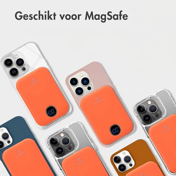 imoshion Magnetic Powerbank 10.000 mAh - Draadloze powerbank - Quick Charge en Power Delivery - Apricot Crush Orange