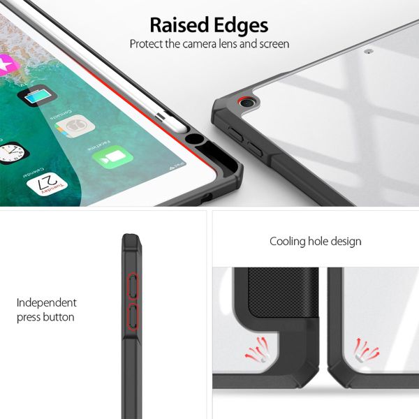Dux Ducis Toby Bookcase Apple iPad 6 (2018) 9.7 inch / iPad 5 (2017) 9.7 inch - Zwart