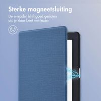 imoshion Canvas Sleepcover Bookcase Tolino Page 2 - Donkerblauw