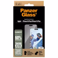 PanzerGlass Anti-Bacterial Screenprotector Apple iPhone 16 Plus