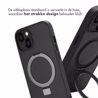 Accezz Ring Stand Backcover met MagSafe Apple iPhone 13 - Zwart