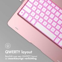 Accezz 360 Slim Keyboard Bookcase QWERTY iPad 10.2 inch (2019/2020/2021) / Air 5 (2022) / Air 4 (2020) / iPad Pro 10.5 (2017) - Rosé Goud