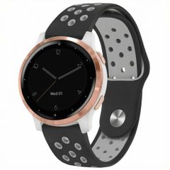 imoshion Siliconen sportbandje  - Universeel 18 mm aansluiting - Black / Grey