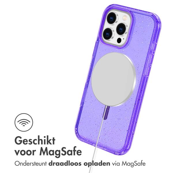imoshion Sparkle Backcover met MagSafe Apple iPhone 16 Pro Max - Glitter Paars