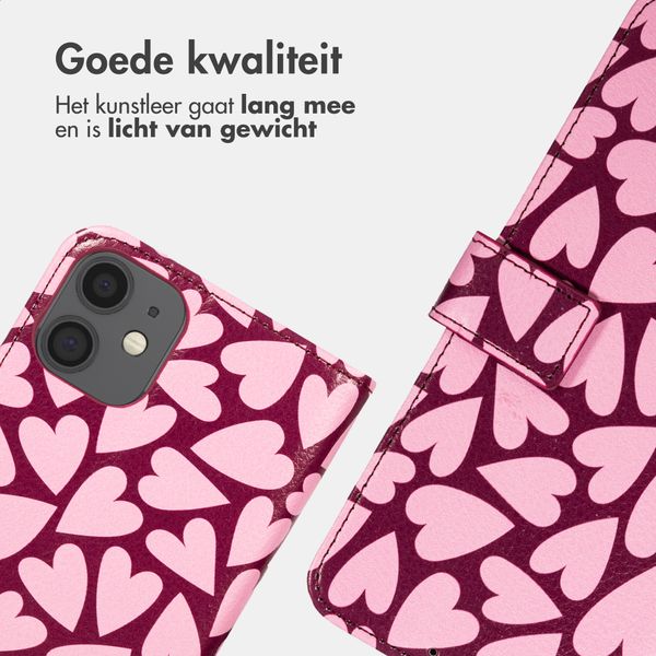 imoshion Design Bookcase Apple iPhone 12 (Pro) - Hearty Blush