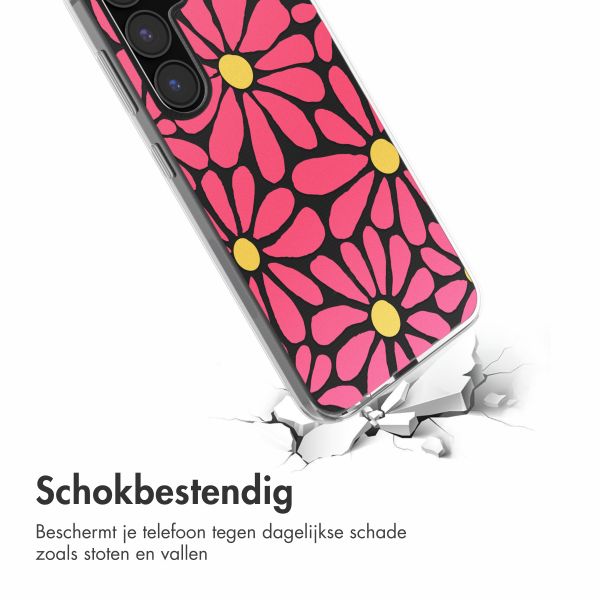 imoshion Design hoesje Samsung Galaxy S24 FE - Dusty Rose Flowers Connect