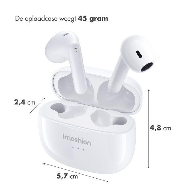 imoshion Aura Earbuds - Draadloze oordopjes - Bluetooth draadloze oortjes - Wit