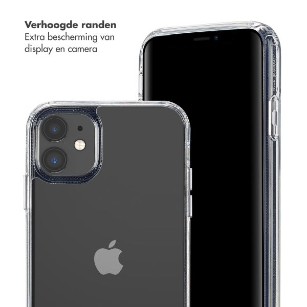 Selencia Backcover met afneembare haakjes iPhone 11 - Transparant