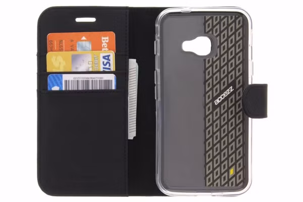Accezz Wallet Softcase Bookcase Samsung Galaxy Xcover 4 / 4S - Zwart