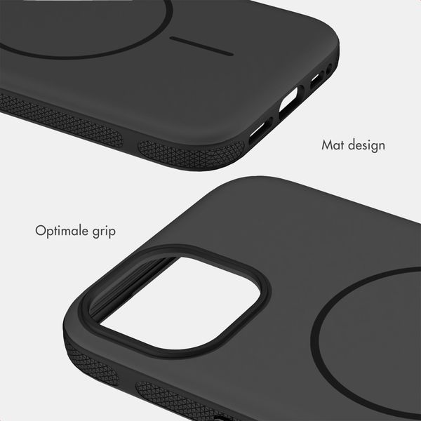 imoshion Color Backcover met Thin MagSafe Ring Apple iPhone 15 - Zwart