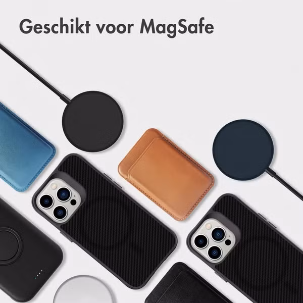 imoshion Rugged Hybrid Carbon Case met MagSafe Apple iPhone 13 Pro - Zwart