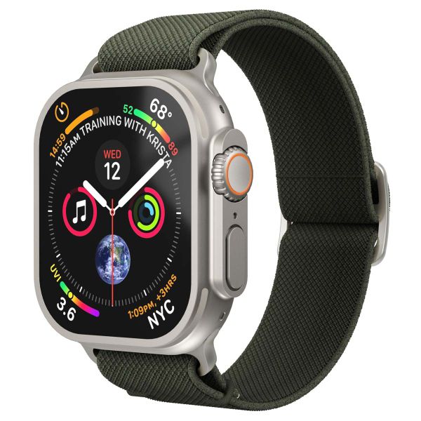 Vonmählen Classic Nylon Loop bandje Apple Watch | 44/45/46/49 mm - Olive