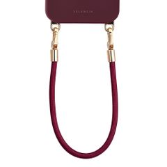 Selencia Universeel Polskoord met 2 haken - Bold Burgundy