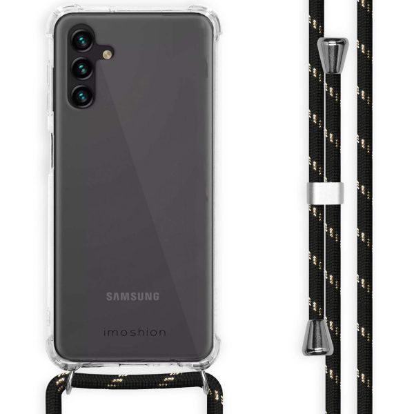 imoshion Backcover met koord Samsung Galaxy A13 (5G) - Zwart & Goud