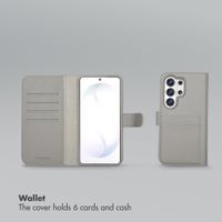 Selencia Olyn Detachable Bookcase with MagSafe Samsung Galaxy S26 Ultra - Grey