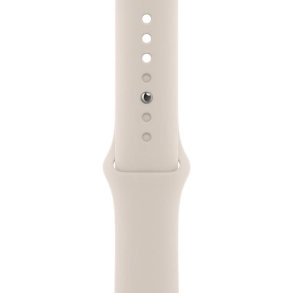 Apple Sport Band Apple Watch Series 1 t/m 9 / SE (38/40/41 mm) | Series 10 / 11 (42 mm) - Starlight