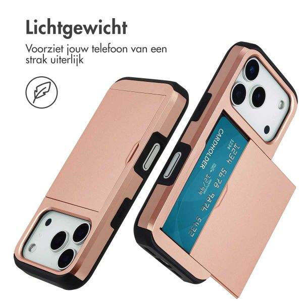 imoshion Backcover met pasjeshouder Apple iPhone 18 Pro / 17 Pro - Rose Gold