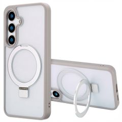 Accezz Ring Stand Backcover met MagSafe Samsung Galaxy S24 Plus - Grijs