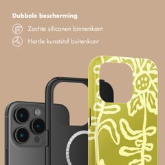 Selencia Vivid Backcover met MagSafe Apple iPhone 15 Pro - Chalky Bloom
