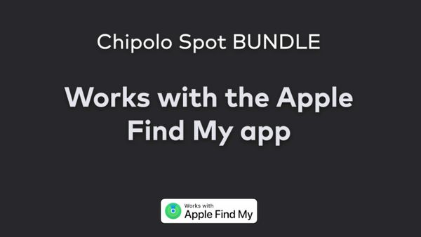 Chipolo Spot Bundle - Bluetooth tracker voor iOS - 1x tag & 1x card - Zwart