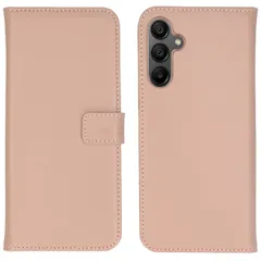 Selencia Echt Lederen Bookcase Samsung Galaxy A15 (5G/4G) - Dusty Pink