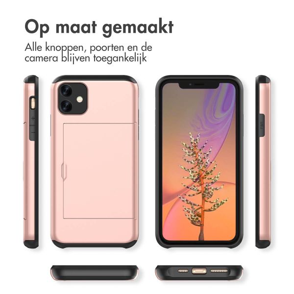 imoshion Backcover met pasjeshouder iPhone 11 - Rosé Goud