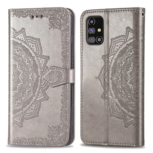 imoshion Mandala Bookcase Samsung Galaxy M31s - Grijs