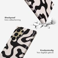 Selencia Vivid Backcover Samsung Galaxy S24 Ultra - Art Wave Black