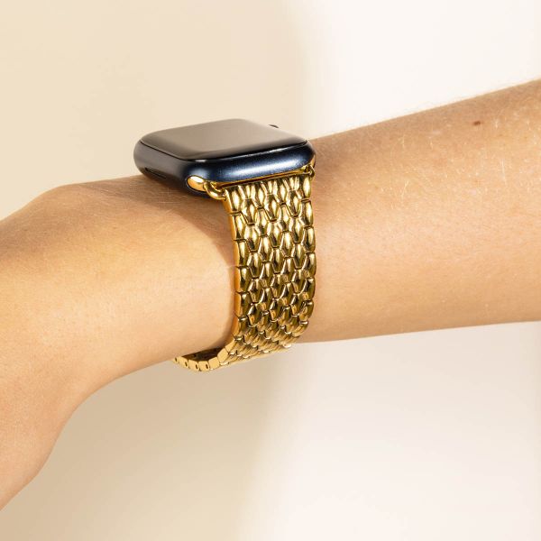 Selencia Steel Dragon Band Apple Watch | 44/45/46/49 mm - Gold