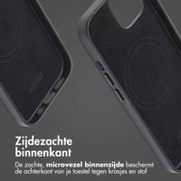 Accezz MagSafe Leather Backcover Apple iPhone 13 - Onyx Black