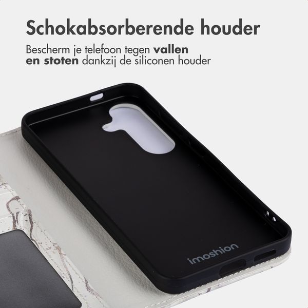 imoshion Design Bookcase Samsung Galaxy S25 - Sandy Marble