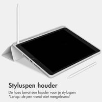 Accezz Smart Silicone Bookcase Apple iPad 9 (2021) 10.2 inch / iPad 8 (2020) 10.2 inch / iPad 7 (2019) 10.2 inch - Grijs
