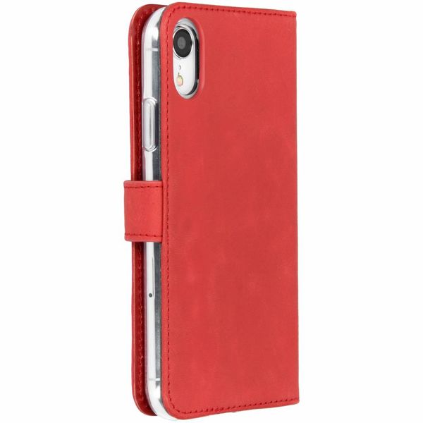 Selencia Echt Leren Bookcase Apple iPhone Xr - Rood