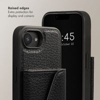 Selencia Sera Phone Case with Cord and Envelope Card Holder Apple iPhone 17e / 16e - Black