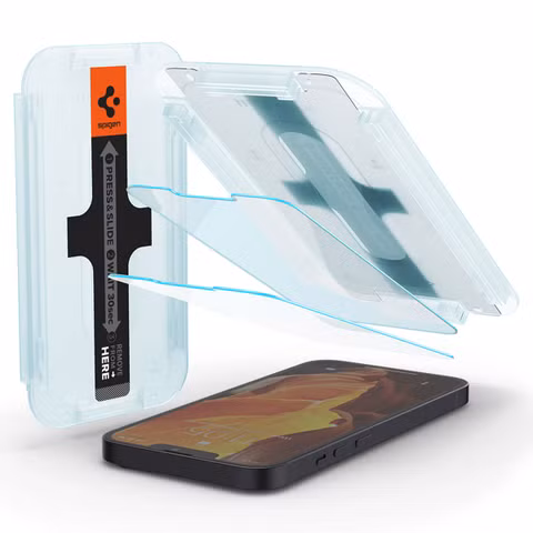 Spigen GLAStR EZ Fit Screenprotector 2 Pack + Applicator Apple iPhone 17e / 16e / 14 / 13 / 13 Pro