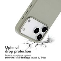 Accezz Leather Back Cover with MagSafe Apple iPhone 17 Pro Max - Light Grey
