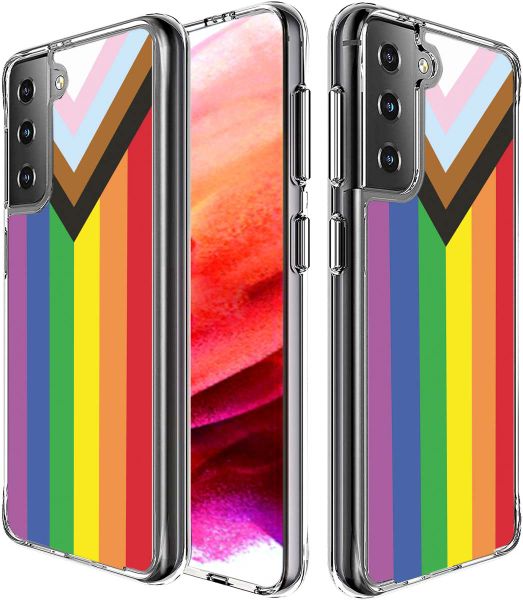 imoshion Design hoesje Samsung Galaxy S21 FE - Rainbow flag